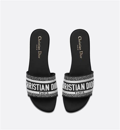 dior dway embroidered slide|dway slide christian dior.